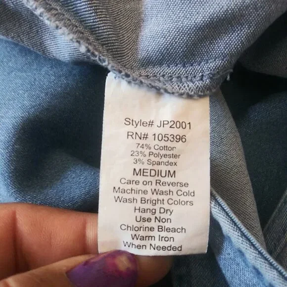 C'est Toi women's size M denim sleeveless jumpsuit - Picture 14 of 16